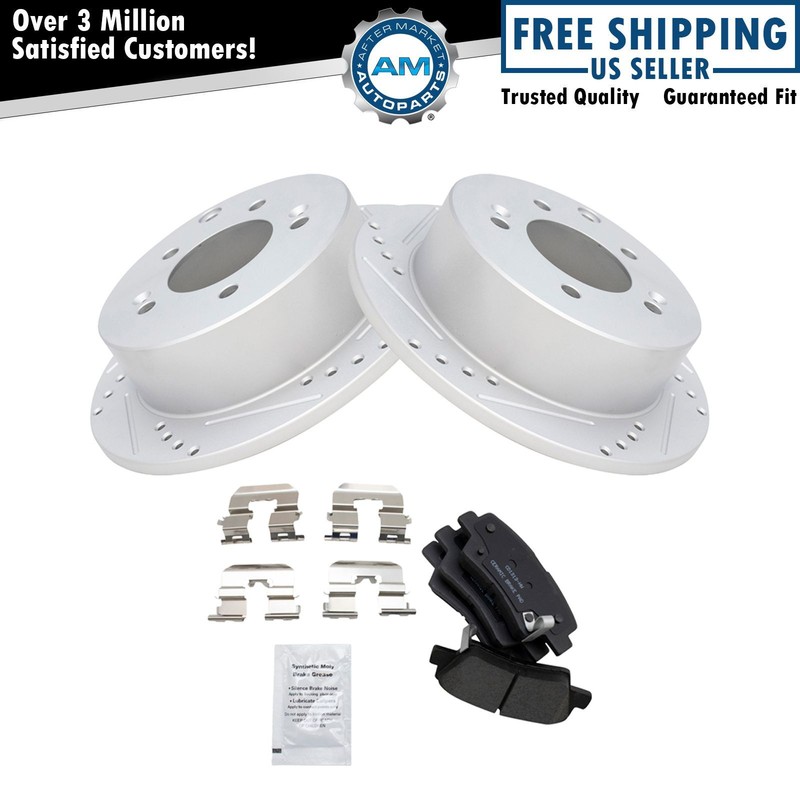 Performance Rear Ceramic Brake Pads & Rotor Kit Fits 2010-2013 Kia Soul