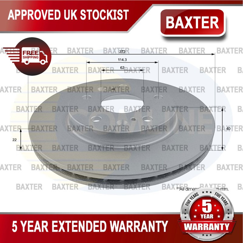 Fits Suzuki Swift 2012- 1.6 + Other Models Baxter Front Brake Disc #1