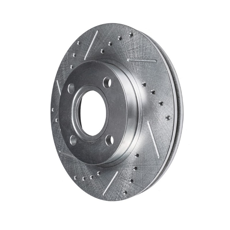 Front Drilled Rotors Ceramic Brake Pads for 2002 2003 2004 2005 Hyundai Elantra gallery