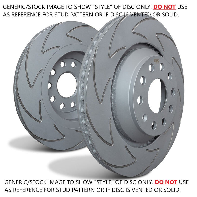 EBC Blade Sport Front Vented Brake Discs for Volvo V50 2.5 Turbo T5 (2005 > 12)
