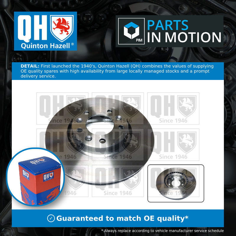 2x Brake Discs Pair Vented fits CITROEN C4 GRAND PICASSO Mk2 THP 1.2 Front 283mm