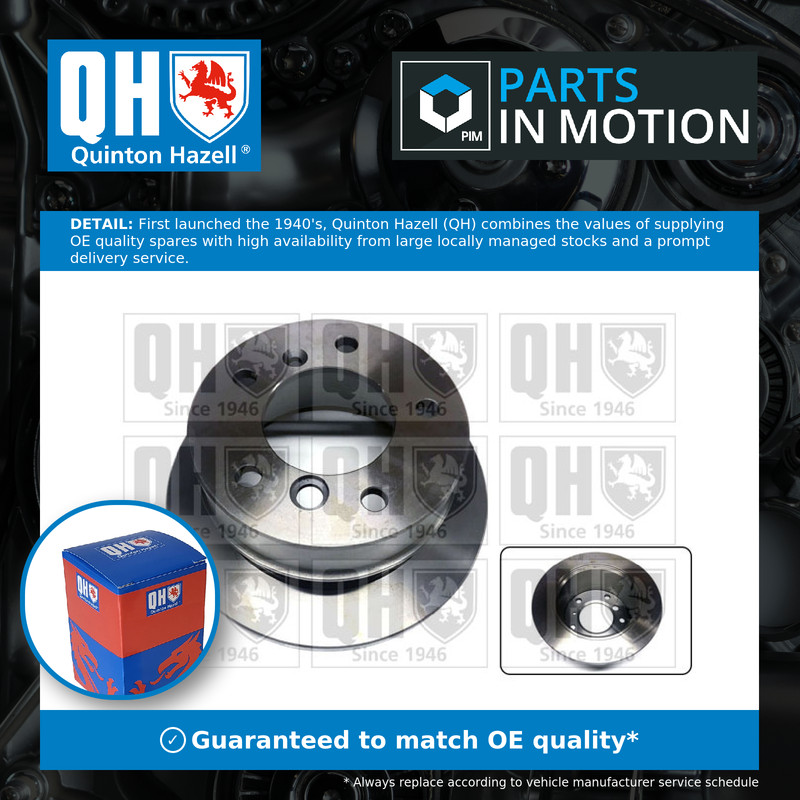 2x Brake Discs Pair Solid fits MERCEDES SPRINTER 2.1D Rear 00 to 06 258mm Set QH
