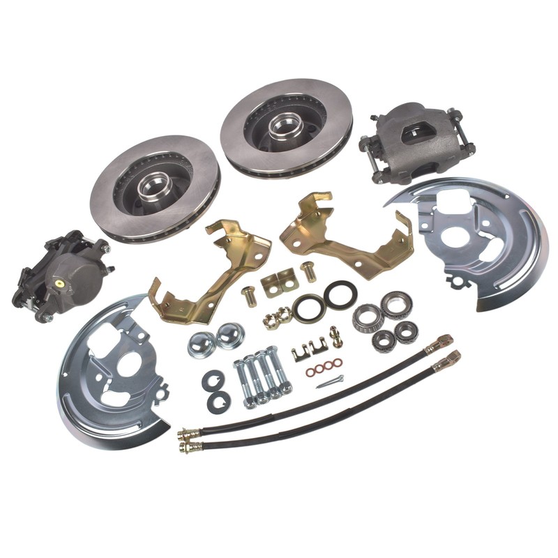 Disc Brake Kit Drilled/Slotted Fits for GM Chevrolet Malibu Base Sedan Hardtop gallery