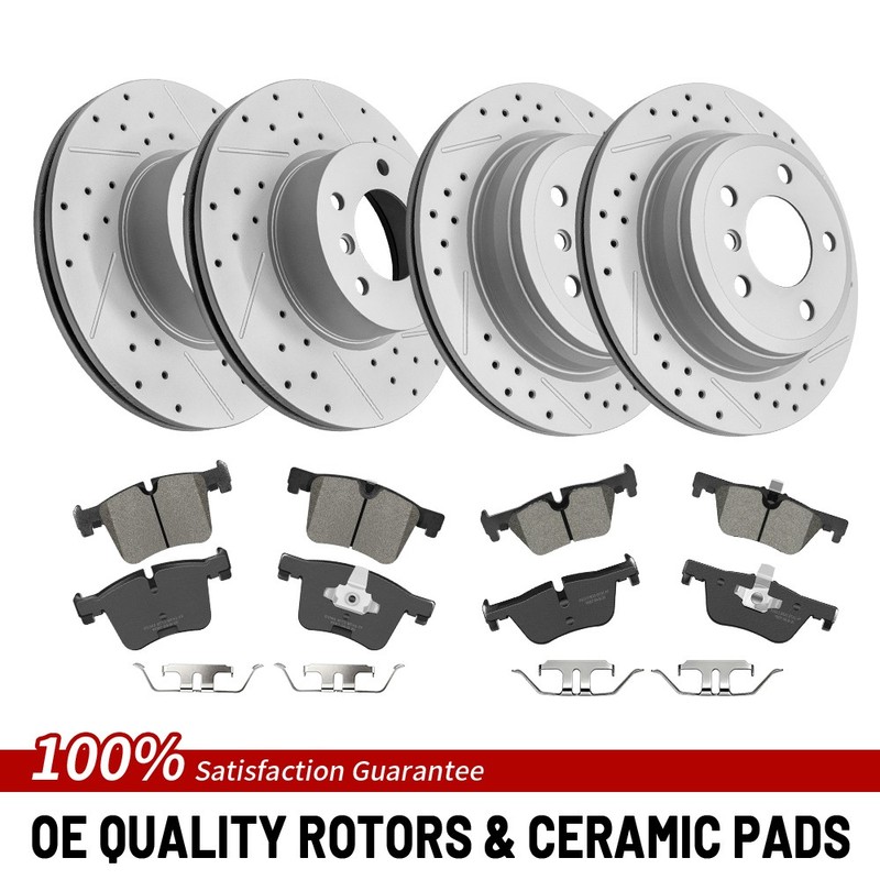 Front Rear Brake Rotor Pad For BMW 320i xDrive/328d xDrive/328i GT/428i xDrive