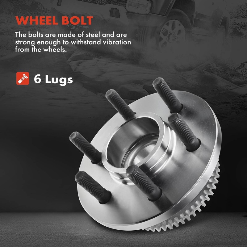 New Front Disc Brake Rotor & Pad + Hub Bearing for Dodge Dakota RWD 4Wheel ABS gallery