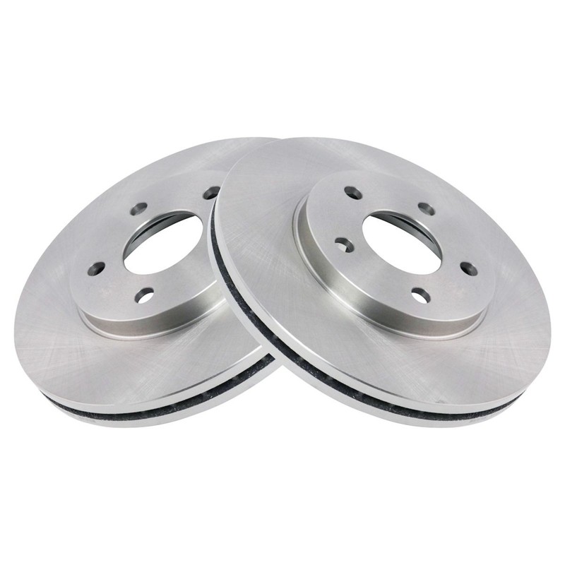 TRQ Front Semi Metallic Brake Pad & Rotor Kit w/Fluids for Chevy Malibu Pontiac gallery