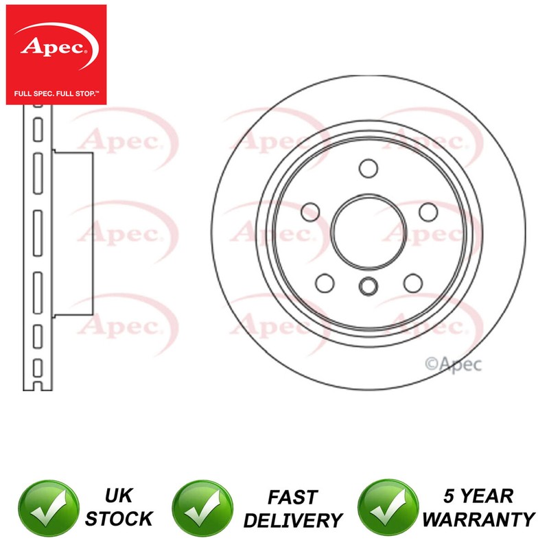 Brake Disc Front Apec Fits BMW 1 Series 2 1.5 1.6 D 2.0 34116792215
