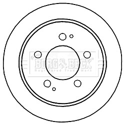 Premier Rear 1x Brake Disc Fits Ssangyong Rexton 2006- Kyron 2005- 4840109001 gallery