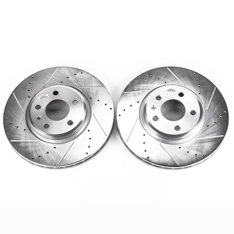 Power Stop for 09-11 Audi A4 Front Evolution Drilled & Slotted Rotors – Pair