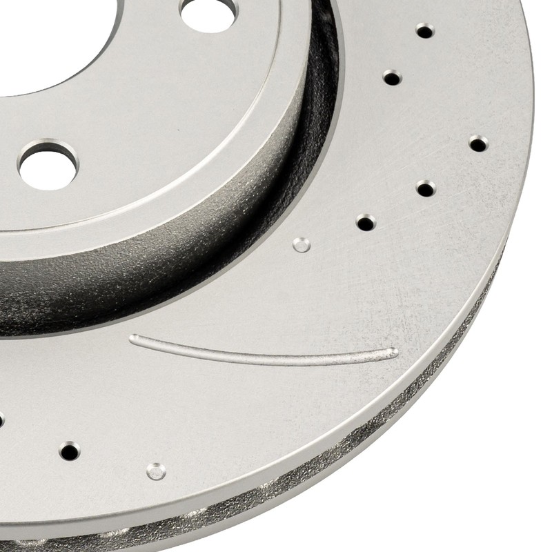 2x Drilled & Slotted Front Brake Rotors For 06-10 Jeep Grand Cherokee 3.7L 53026 gallery