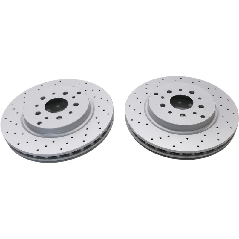 NEW 228411 Rear Brake Rotor Set for Maserati Granturismo Quattroporte Grancarbio