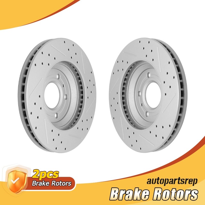 Front Drilled Brake Rotors Kit for Chevrolet Impala Monte Carlo Buick Lucerne