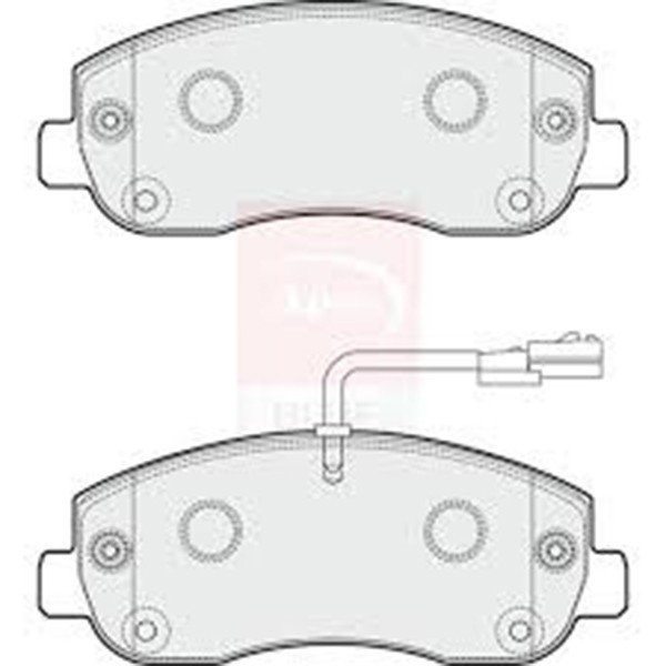 Apec Blue Front Vented Brake Discs & Pads Set for Renault Master 2.3 (2010–15) gallery