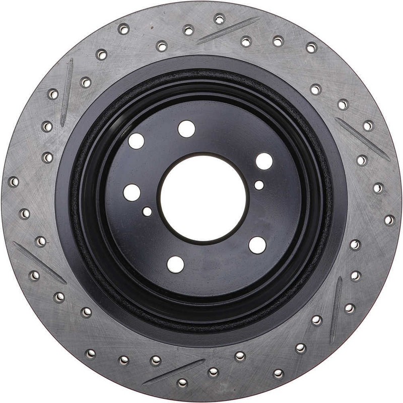Disc Brake Rotor-Sport Cross-Drilled and Slotted fits 89-96 Nissan 300ZX gallery