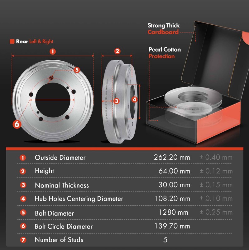 Front Disc Brake Rotors & Brake Pads + Rear Brake Drums & Brake Shoes for Suzuki gallery
