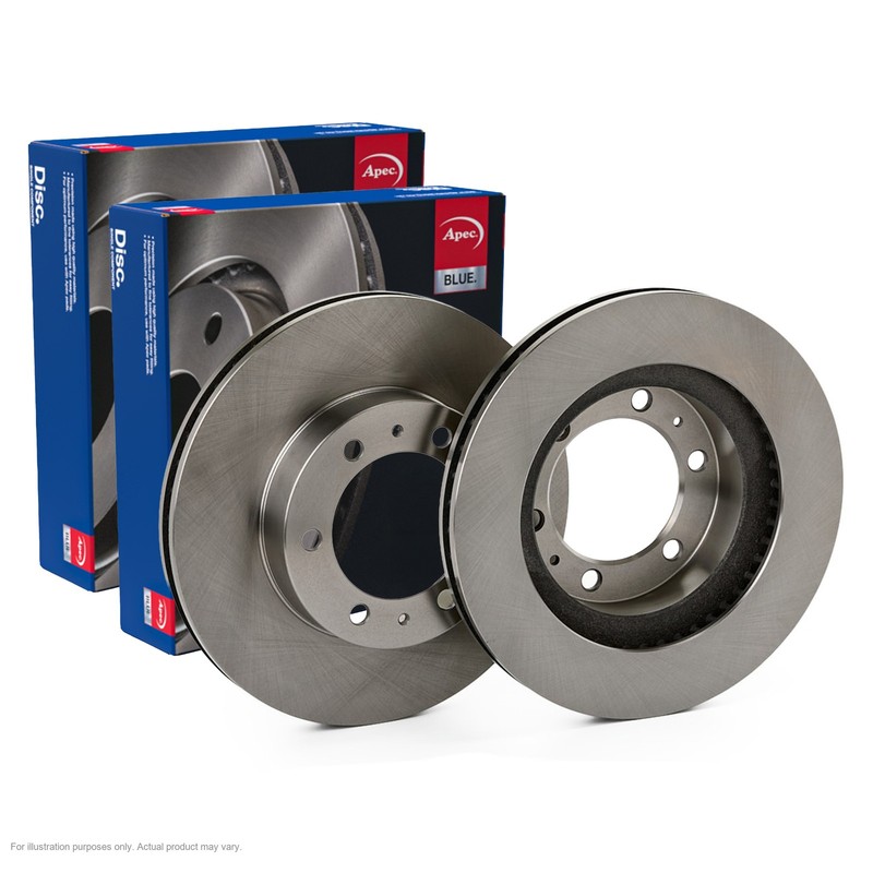 2X APEC Front Brake Discs for TOYOTA HILUX VIII Pickup 319mm Vented SDK6690