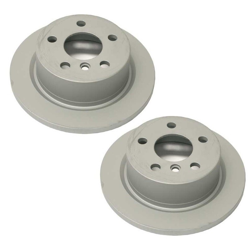 Pair Set of 2 Rear Zimmermann Brake Disc Rotors for Mini F55 F56 R57 Cooper