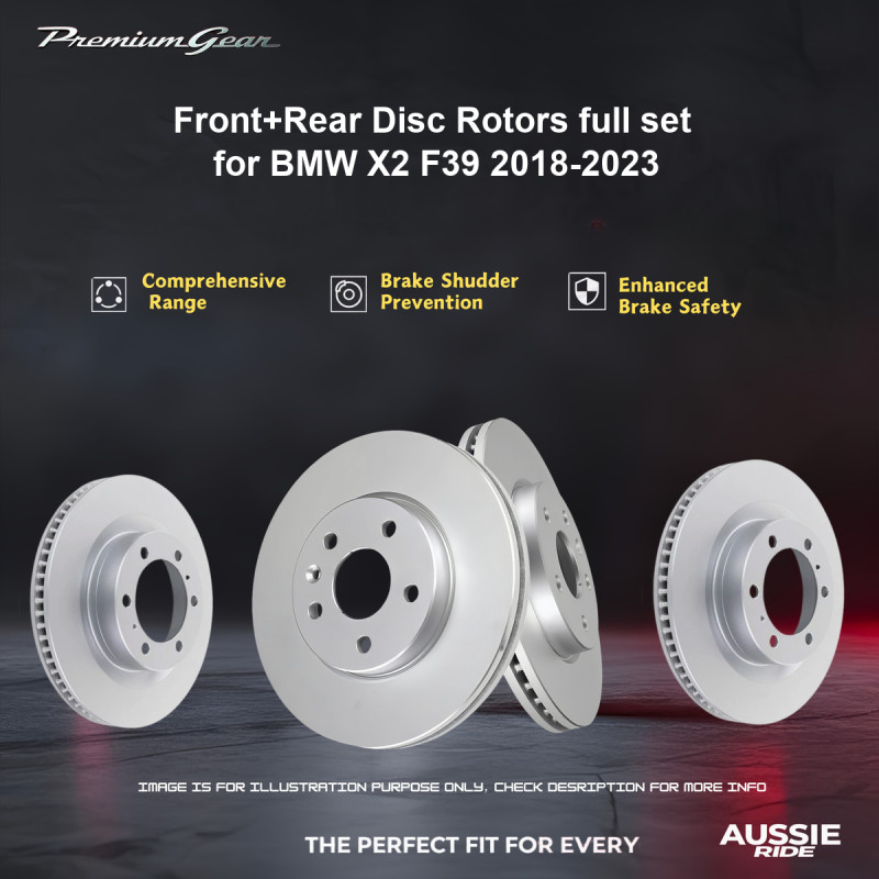 Front+Rear Disc Rotors full set for BMW X2 F39 2018-2023