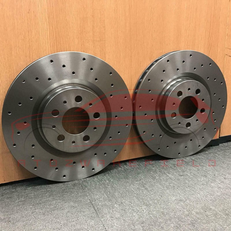 FOR VOLVO S60 R DESIGN D5 2011- FRONT DRILLED PERFORMANCE BRAKE DISCS 336MM PAIR gallery