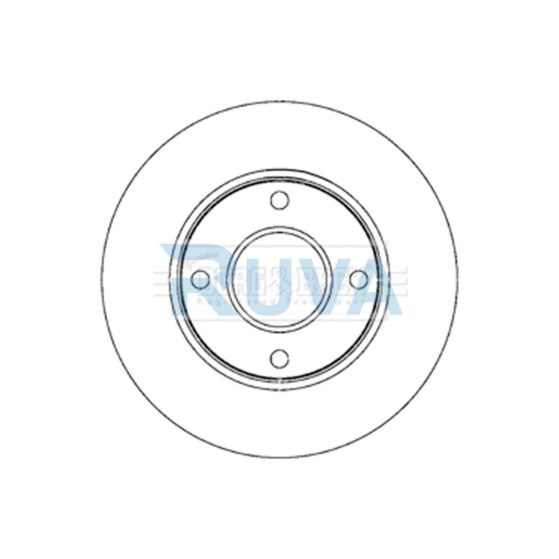 Fits Nissan NV200 2010- 1.5 dCi 1.6 Ruva Front 1x Brake Disc 40206JX00A