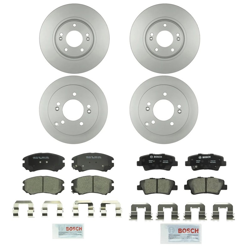 Bosch Front 280mm & Rear 262mm Brake Kit Disc Rotors Ceramic Pads For Sonata 2.4