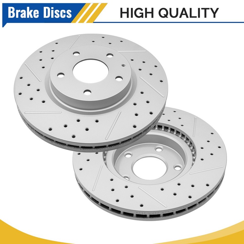 Front Drilled Brake Rotors For 2016 2017 2018 2019 2020-2024 Mazda CX-5 Mazda 6