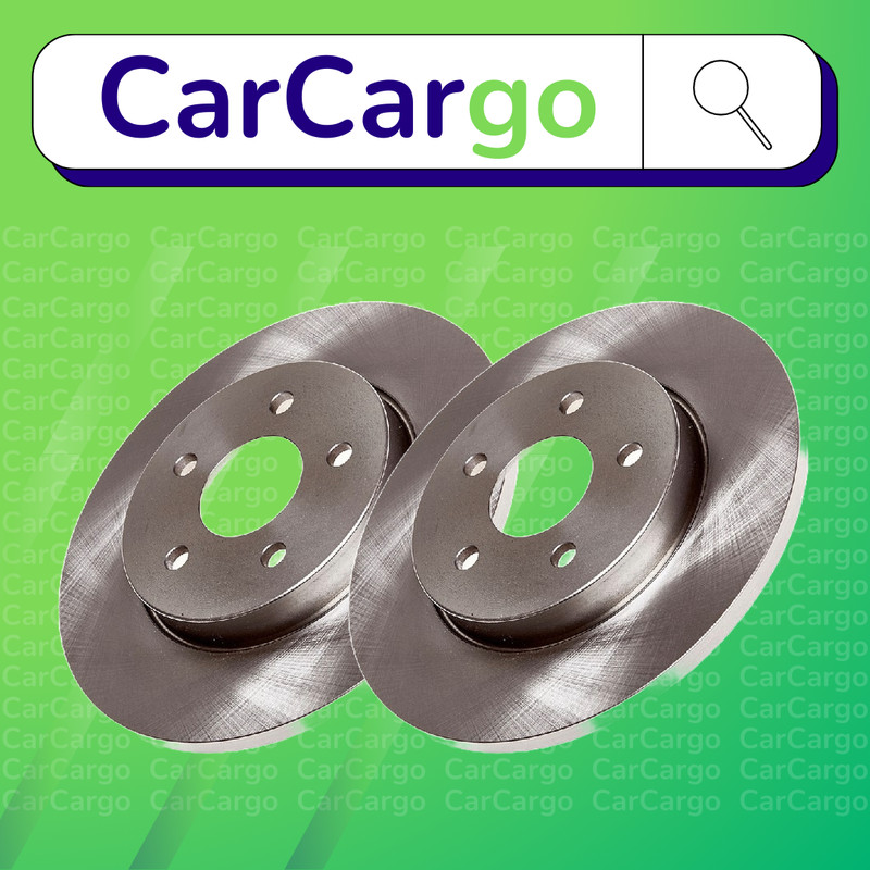 Premium Solid Rear Brake Discs Pair Ford Mondeo 2.2 TDCi 2004-2007 280 mm