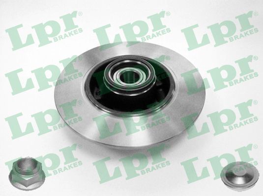 2x LPR R1055PCA Brake Disc Pair for Renault