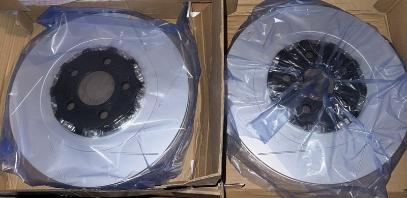 Dodge Charger/Challenger Front Slotted 2pc Rotors 4 PISTON BREMBO FITMENT 06-20