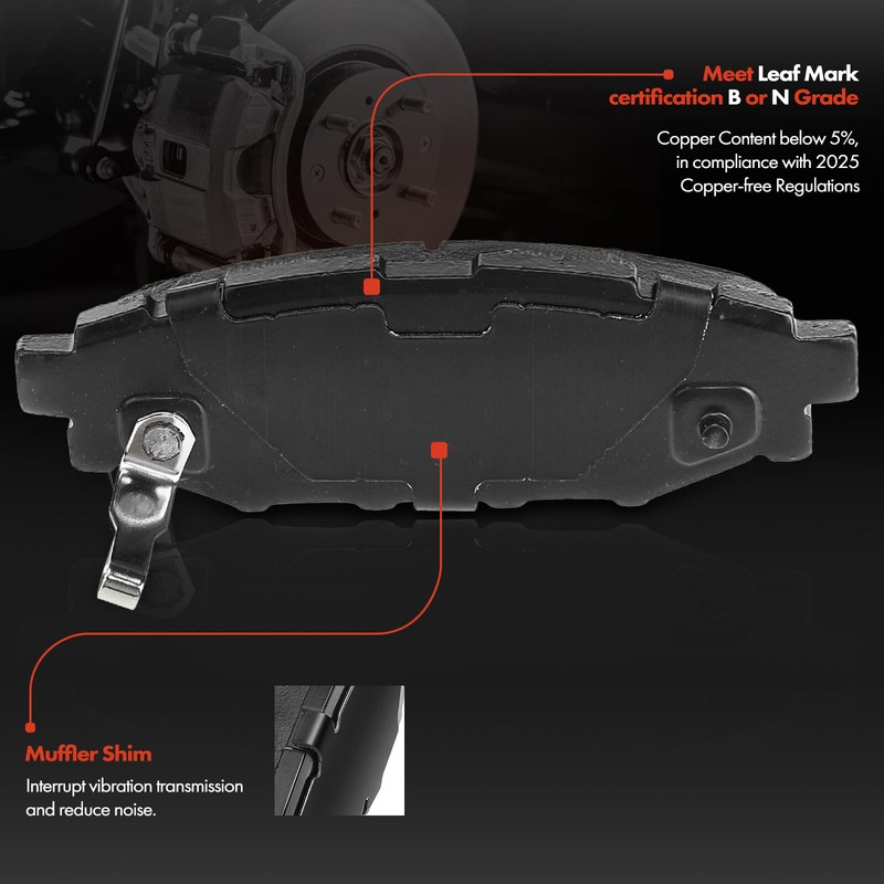 Drilled Brake Rotor Pad + Brake Caliper for Subaru Forester 09-13 Impreza Rear gallery