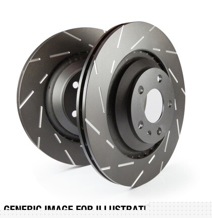 EBC Rear USR Brake Rotor Set Slotted USR286 – fits 2011-2019 Fiat 500 all models