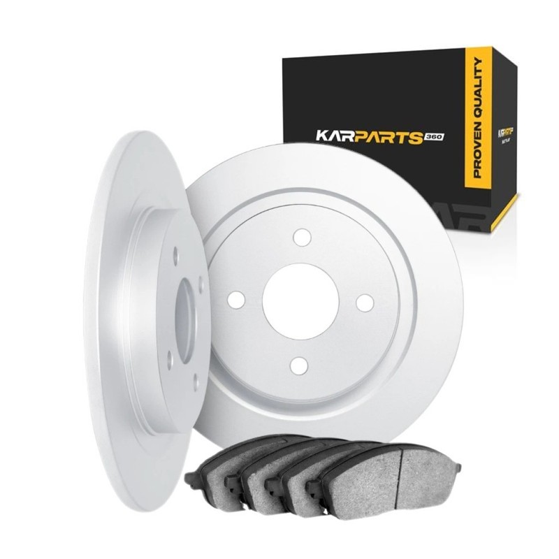 Brake Set Front | Cast Iron | Excluded Calipers | Plain Style | 1-Piece Constr.