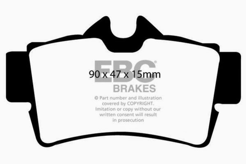 EBC DP41156/2R Yellowstuff Brake Pads for 1994-2004 Ford Mustang Cobra/Bullitt gallery
