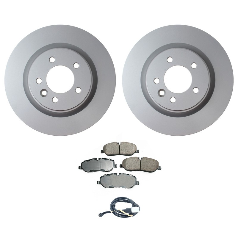 Hella Front Rotors Low-Met Brake Pad Kit For Land Rover Range Rover Sport HSE