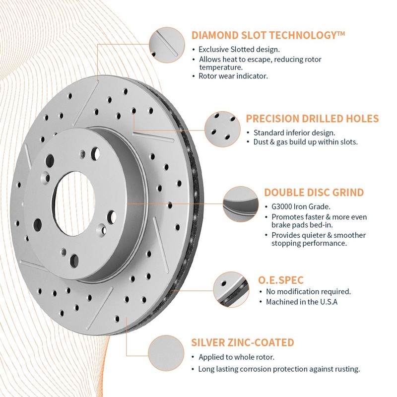 Front & Rear Disc Brake Rotors Pads Kit for 2015-2021 Lexus NX200t NX300 NX300h gallery