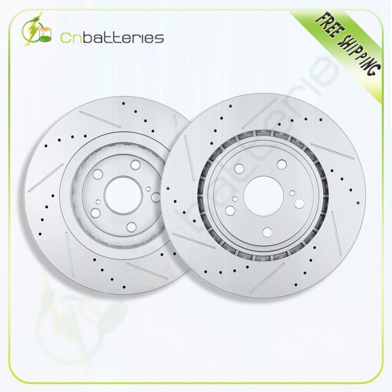 Front Brake Discs Rotors For Toyota Highlander Sienna, Lexus NX300h 2009-2018