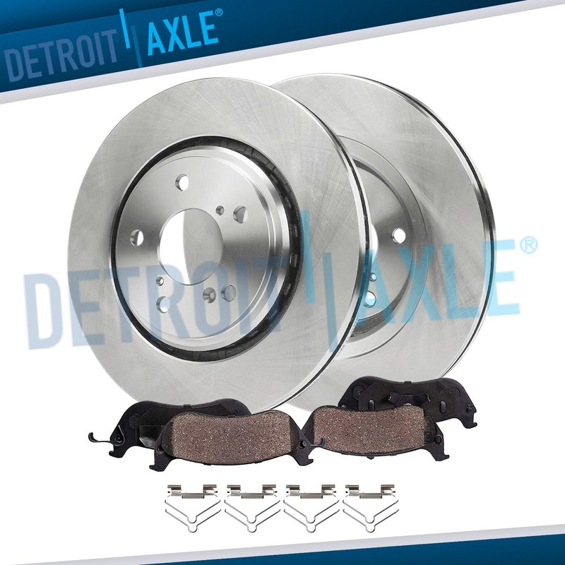 12.6″ Front Disc Brake Rotors Ceramic Brake Pads for 2018 – 2025 Honda Odyssey