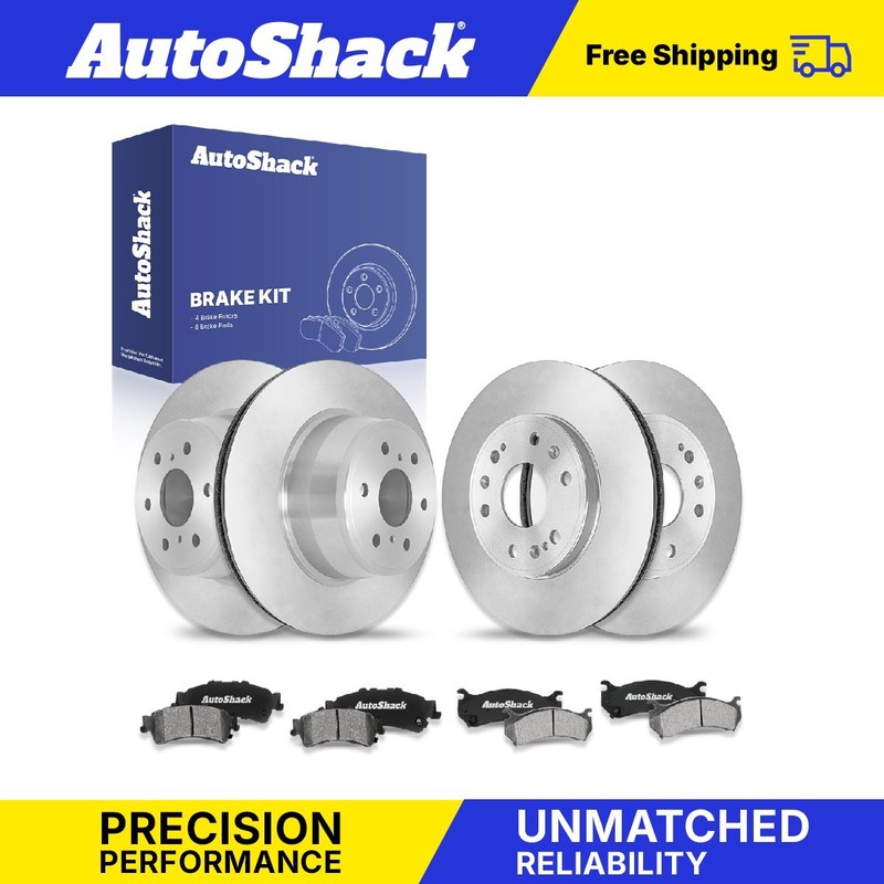 Front Rear Brake Rotors Ceramic Pads for GMC, Sierra 1500 Classic 2007