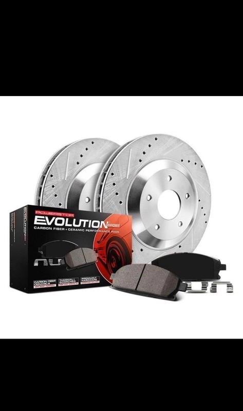 Front Brake Kit And rotors Lexus Ls460 Power Stop K5849 2010 2017