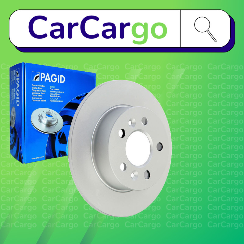 Pagid Solid Rear Brake Discs Pair For Renault Espace 3.0 V6 24V 1998-2002 265 mm