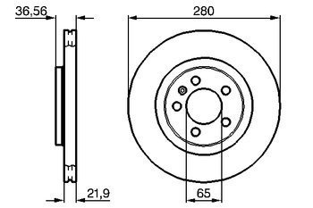 NEW SEAT LEON TOLEDO II & SKODA OVTAVIA COMBI 96- FRONT BRAKE DISCS DSK774