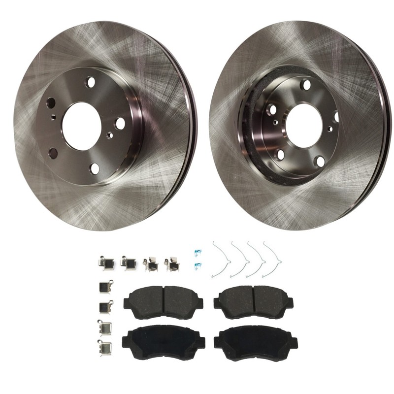 Front Brake Disc and Pad Kit For 1992-2001 Toyota Camry 1998-03 Sienna Ceramic