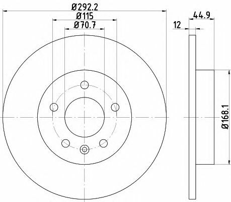 TEXTAR Rear Axle BRAKE DISCS + PADS for CHEVROLET CRUZE Hatchback 1.6 2012-on gallery