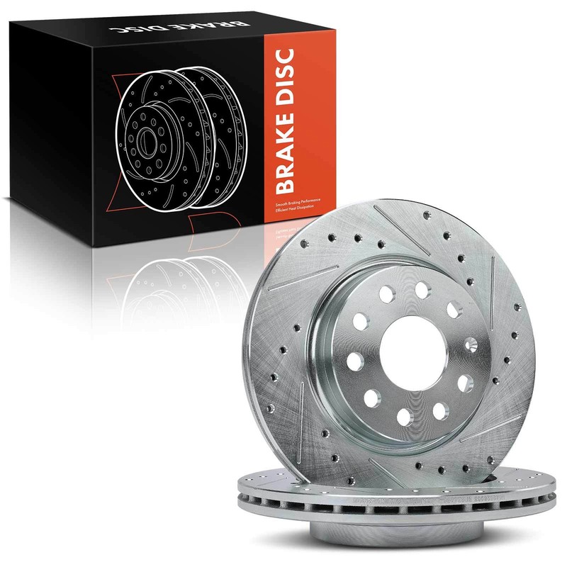 Front Drilled Brake Rotors for Volkswagen Jetta 2011 2012 2013 2014 2015 2.0L gallery