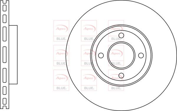 Brake Discs Pair Front FOR FORD ECOSPORT 1.0 1.5 13->ON Diesel Petrol Blue gallery