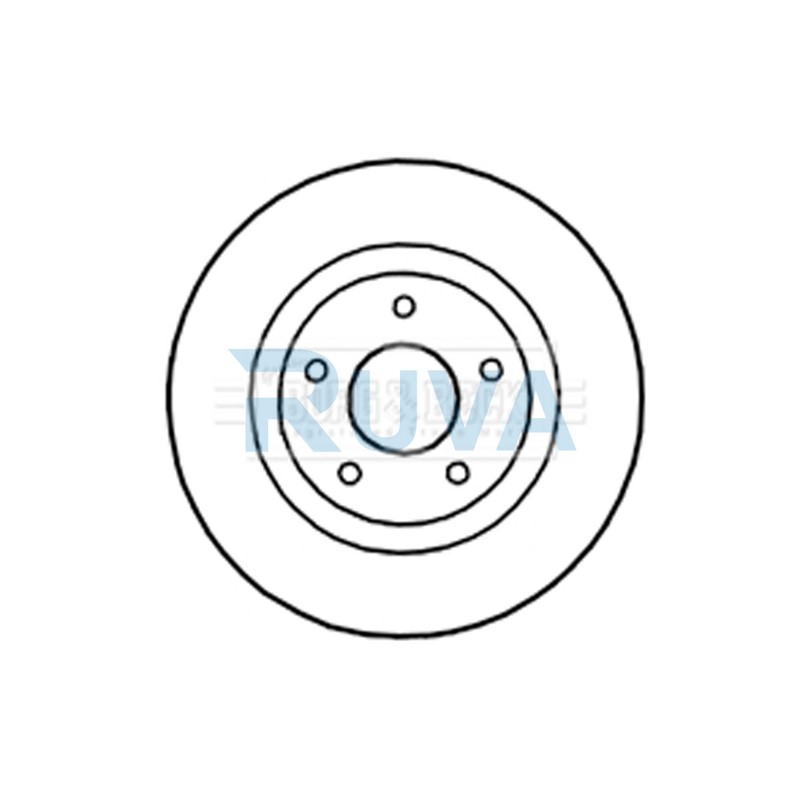 Fits Nissan Qashqai 2007-2013 1.5 dCi 1.6 2.0 2.5 Ruva Front 1x Brake Disc