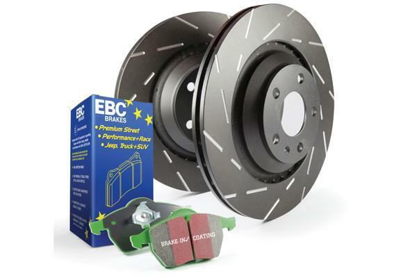 EBC Brakes S2KR1256 S2 Kits Greenstuff 2000 and USR Rotors