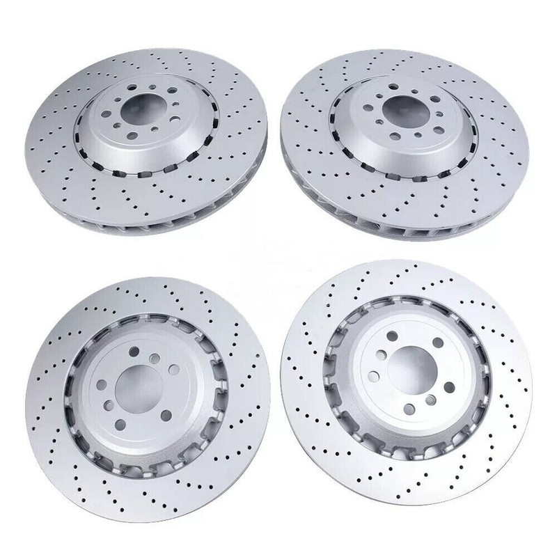 For BMW M5 M6 F06 F10 F12 F13 Front & Rear Vented & Drilled Brake Disc Rotors gallery