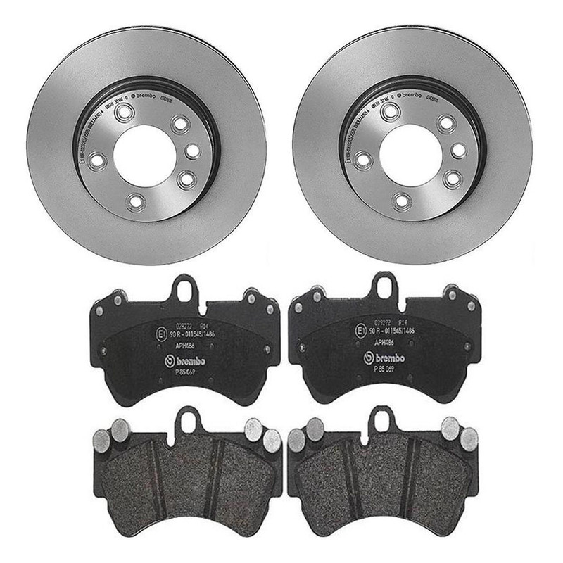 Brembo Front Brake Kit Low-Met Pads & Disc Rotors For VW Toureg Porsche Cayenne gallery