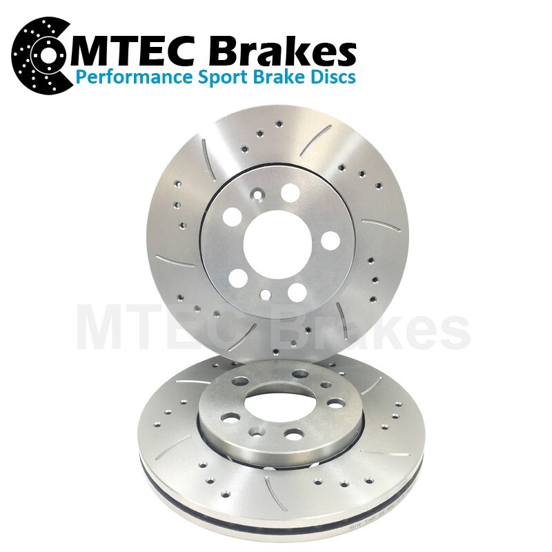 BMW Z4 2.2i Front Drilled Brake Discs Striped 286mm Left Right